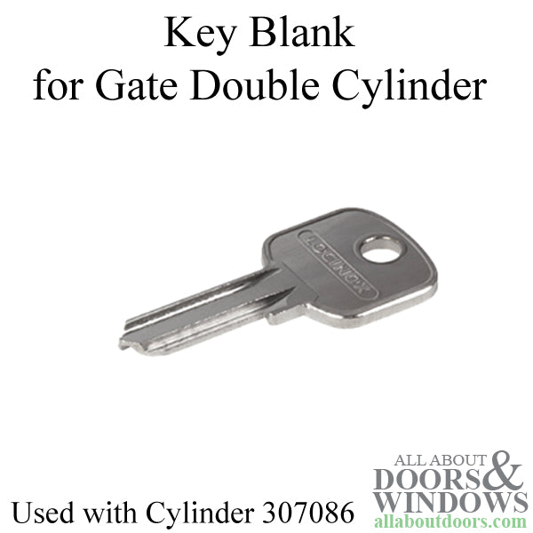 Locinox Key Blank fits 4-Pin Cylinder - Locinox Key Blank fits 4-Pin Cylinder