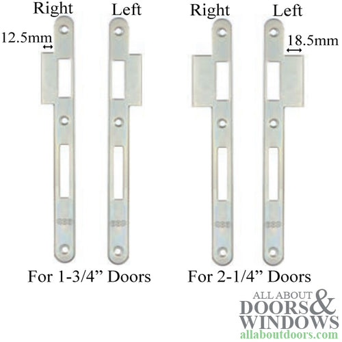 AGB Latch & Deadbolt Strike Keeper - Choose Handing & Door Thickness - AGB Latch & Deadbolt Strike Keeper - Choose Handing & Door Thickness