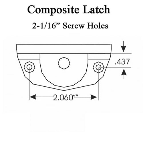 Genesis 2103 Sash Lock, Composite, Right Hand - White - Genesis 2103 Sash Lock, Composite, Right Hand - White