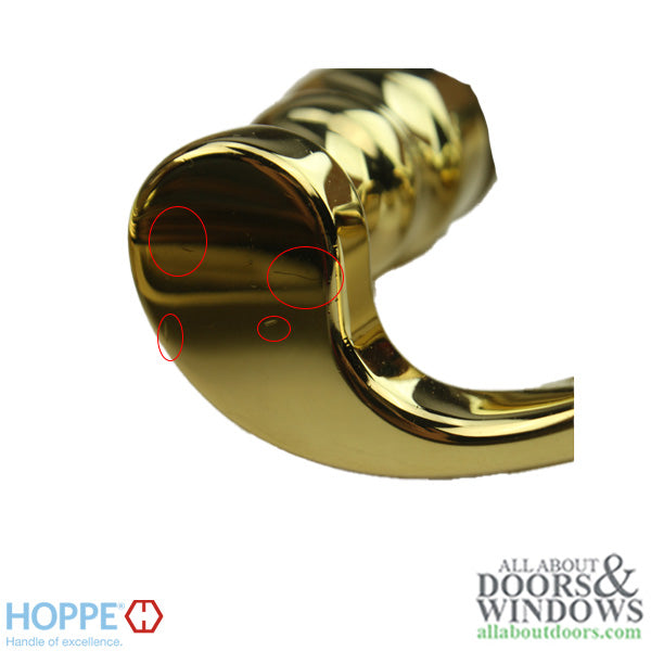 Hoppe HLS7 Handleset, Munchen, M112P/2172N, Dummy with Fixed Handles, Resista Brass - Blemished - Hoppe HLS7 Handleset, Munchen, M112P/2172N, Dummy with Fixed Handles, Resista Brass - Blemished