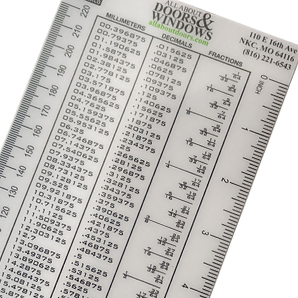 Metric Conversion Chart – Door and Window Parts