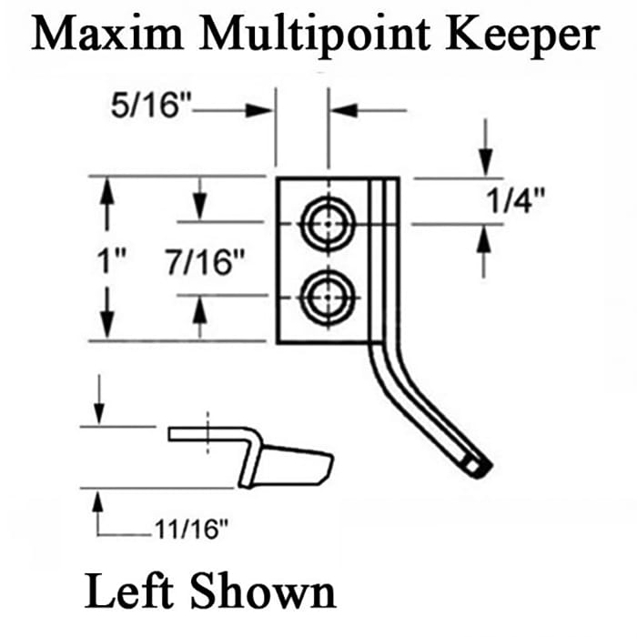 Keeper, Maxim Multipoint Lock Truth # 31217 Left Hand - Keeper, Maxim Multipoint Lock Truth # 31217 Left Hand