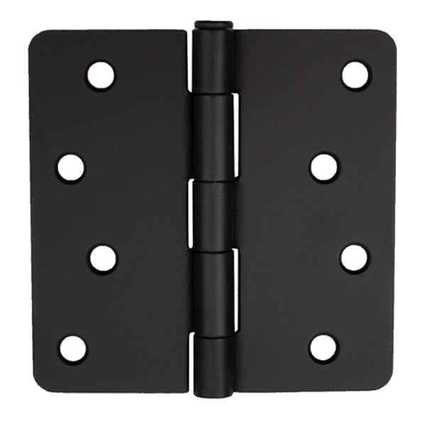 4 x 4 x 1/4 Radius Steel Hinge Residential, Pair, Choose Color - 4 x 4 x 1/4 Radius Steel Hinge Residential, Pair, Choose Color
