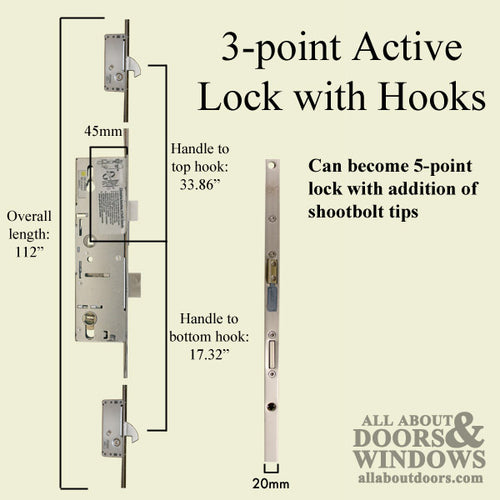 20mm Active P1000 45/92 Active Rhino Hook / Shootbolt - 20mm Active P1000 45/92 Active Rhino Hook / Shootbolt