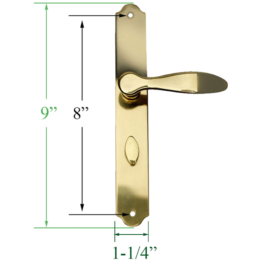 Larson Torino Brass Lever Handle Set - Larson Torino Brass Lever Handle Set
