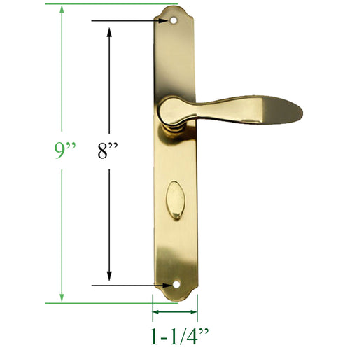Larson Torino Brass Lever Handle Set - Larson Torino Brass Lever Handle Set