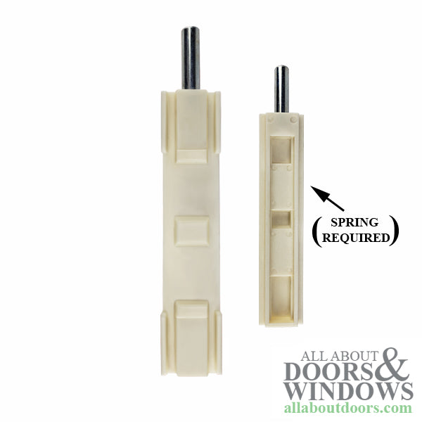T-Astragal Flush Bolt, 1-1/16 Threaded Rod -  Plastic - T-Astragal Flush Bolt, 1-1/16 Threaded Rod -  Plastic
