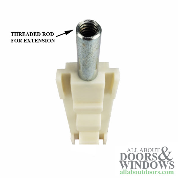 T-Astragal Flush Bolt, 1-1/16 Threaded Rod -  Plastic - T-Astragal Flush Bolt, 1-1/16 Threaded Rod -  Plastic