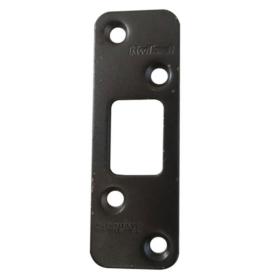 Radius Corner Strike Plate, Deadbolt, 1/4