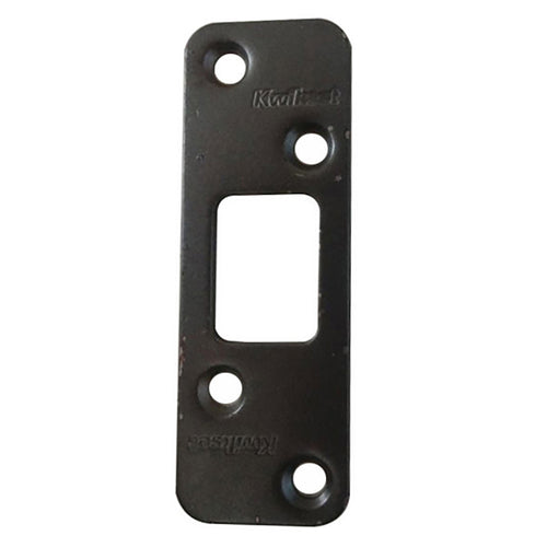 Radius Corner Strike Plate, Deadbolt, 1/4