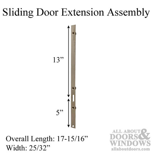 Sliding Door Extension Assembly for 3 point lock, 17.964