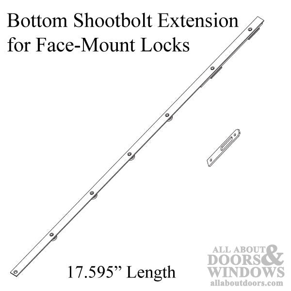Sentinel Bottom Shootbolt Extension, 450 Series - SS - Sentinel Bottom Shootbolt Extension, 450 Series - SS