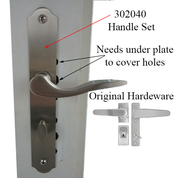Mortise Storm Door Handle Hardware Kit with 1.5 Inch Backset - Mortise Storm Door Handle Hardware Kit with 1.5 Inch Backset