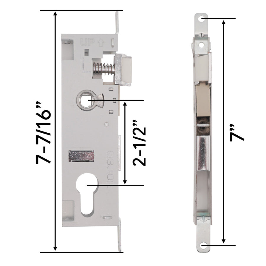Andersen Storm Door Lock Case Lock Body Only Left Handed 3000 Series Lock - Andersen Storm Door Lock Case Lock Body Only Left Handed 3000 Series Lock