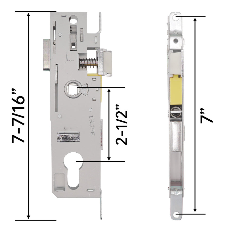 Andersen Storm Door Lock Case Lock Body Only Left Handed 4000 Series Lock - Andersen Storm Door Lock Case Lock Body Only Left Handed 4000 Series Lock