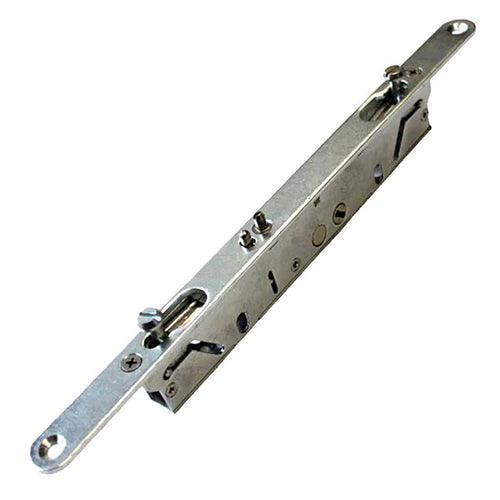 2-Point Sliding Patio Door Lock with Locking Bolts Flat Faceplate Slam Pin - 2-Point Sliding Patio Door Lock with Locking Bolts Flat Faceplate Slam Pin