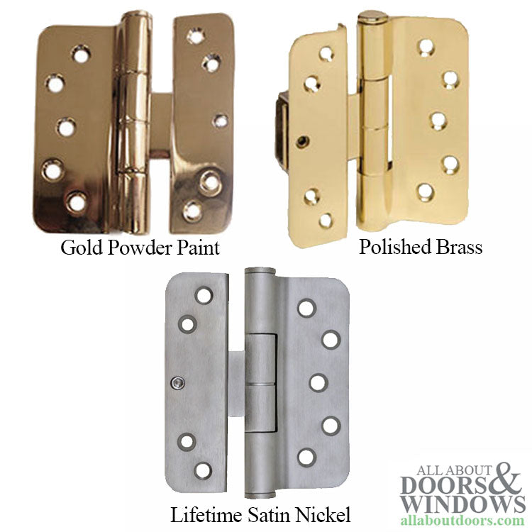 Old V200 PV30 Right Hand Adjustable 3D Door Brass Hinge - Choose Color - Old V200 PV30 Right Hand Adjustable 3D Door Brass Hinge - Choose Color