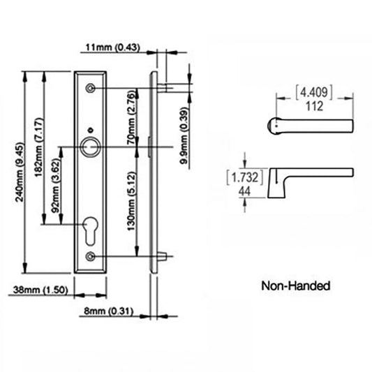 Dallas Active Trim Set - Satin Nickel