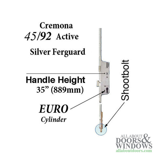 Cremona 45/92 Euro - Active Shootbolt GU - Ferguard Silver Finish