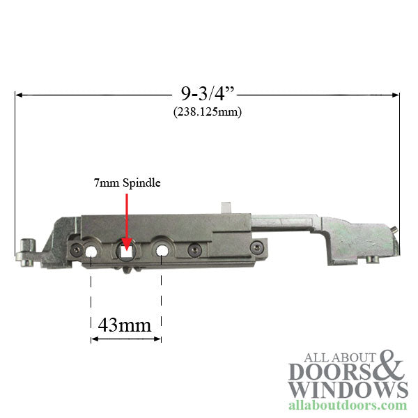 GOS Drive mechanism/assembly for Balcony Terrace sliding patio door - GOS Drive mechanism/assembly for Balcony Terrace sliding patio door