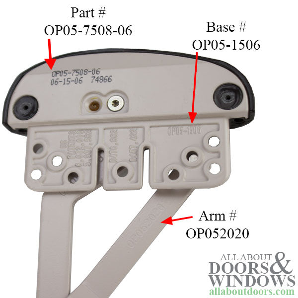 Roto Pro-Drive Split Arm Vinyl Window LH - Roto Pro-Drive Split Arm Vinyl Window LH