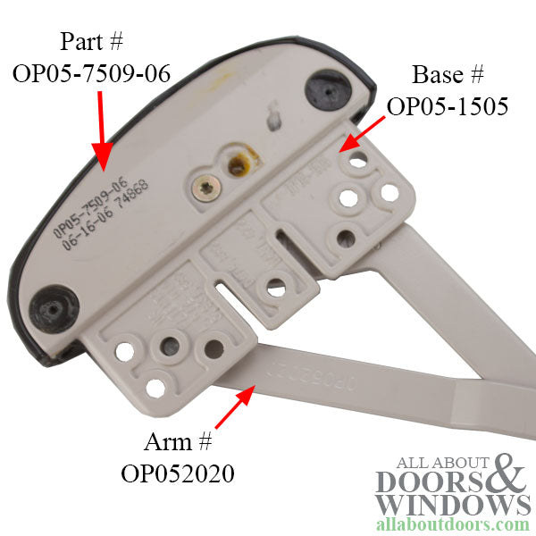 Roto Pro-Drive Split Arm Vinyl Window  RH - Roto Pro-Drive Split Arm Vinyl Window  RH