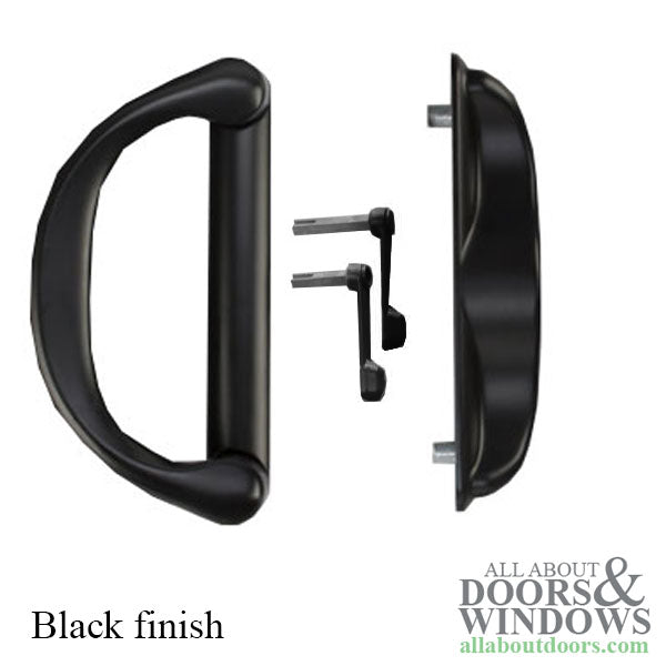 Interlock Involute Sliding Patio Door Handle Set SBML Non-Keyed - Interlock Involute Sliding Patio Door Handle Set SBML Non-Keyed