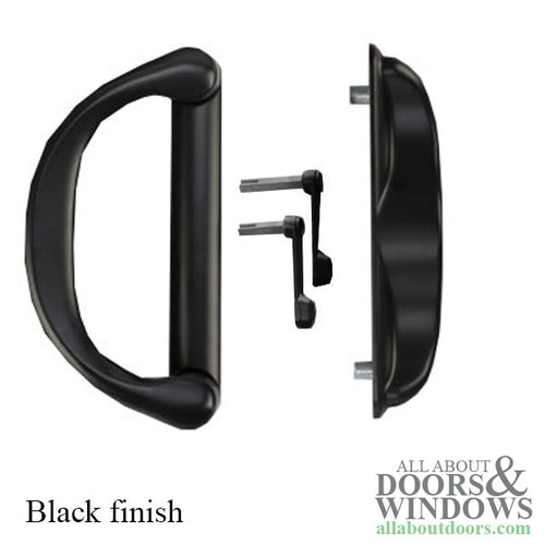 Interlock Involute Sliding Patio Door Handle Set SBML Non-Keyed - Interlock Involute Sliding Patio Door Handle Set SBML Non-Keyed