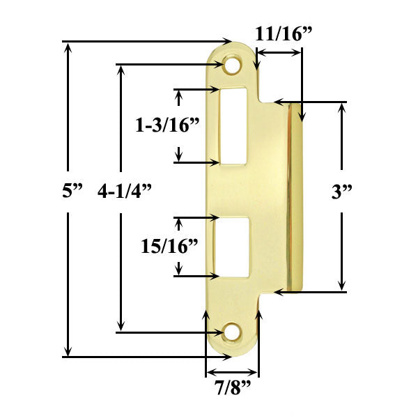 Ashland Strike Plate, Right Handed - Ashland Strike Plate, Right Handed