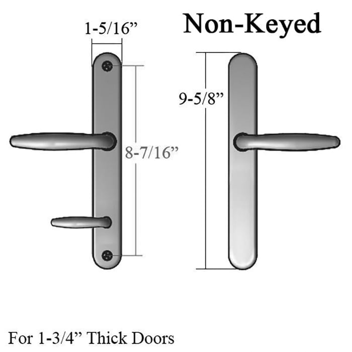 800A Series ADA Compliant Handle, Non-Keyed Active - 800A Series ADA Compliant Handle, Non-Keyed Active