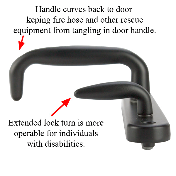 800A Series ADA Compliant Handle, Non-Keyed Active - 800A Series ADA Compliant Handle, Non-Keyed Active
