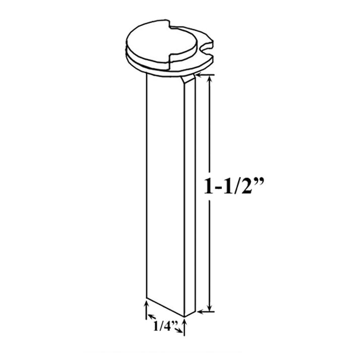 Emtek Cylinder Tail Piece Assembly Fits 1 3/4 Inch Door - Emtek Cylinder Tail Piece Assembly Fits 1 3/4 Inch Door