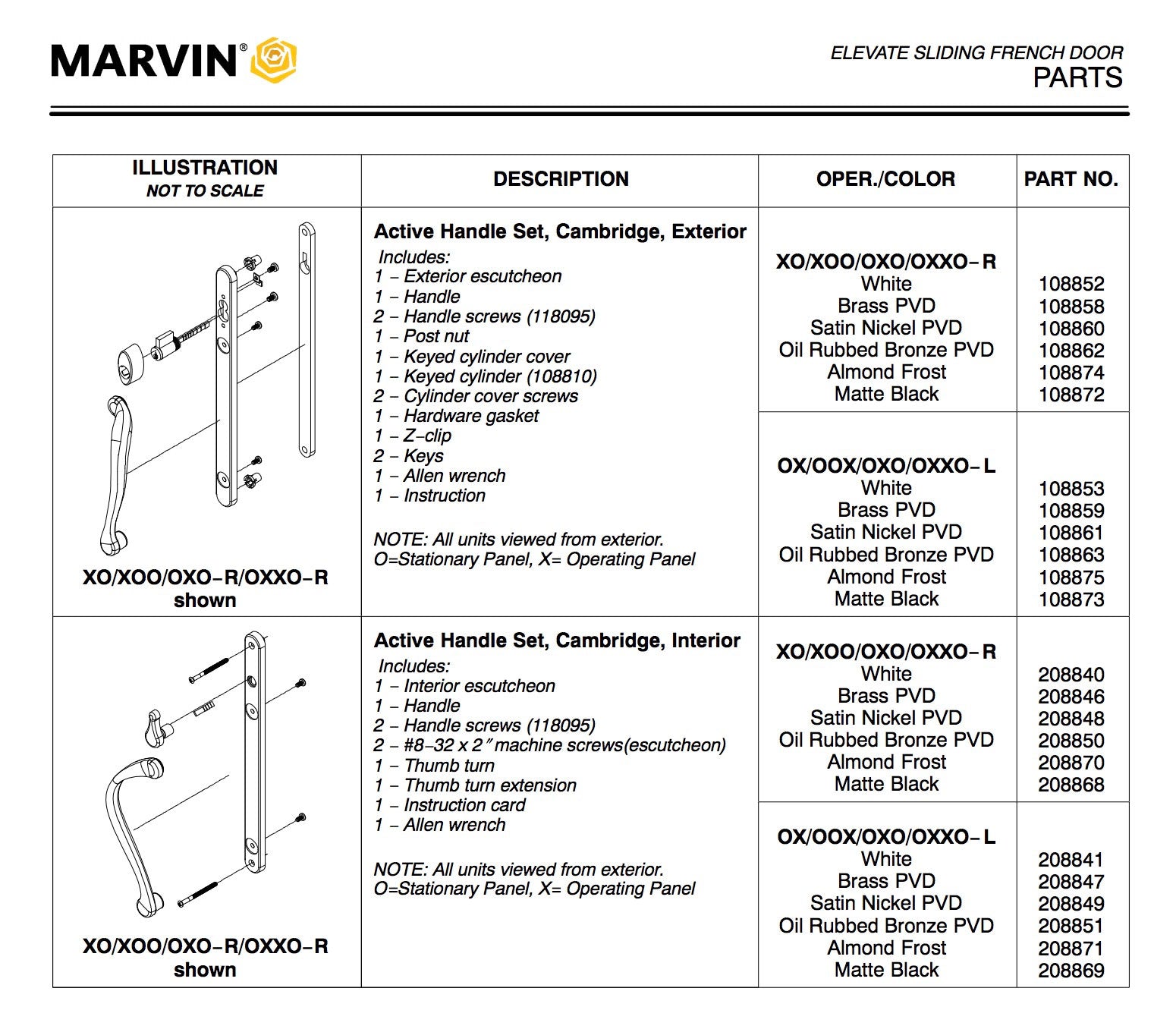 Elevate series, Sliding French Door handle, Interior Active Thumbturn, LHterior Active Thumbturn, LH - Elevate series, Sliding French Door handle, Interior Active Thumbturn, LHterior Active Thumbturn, LH