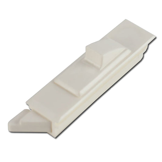 Tilt Latch, Slide in Plastic, Raised Latch - Pair - White