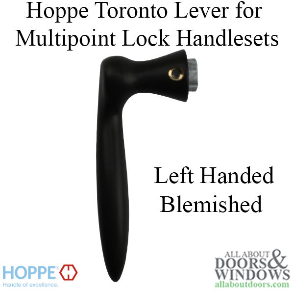Blemished - Toronto Lever Handle for Left Handed Multipoint Lock Handlesets - Rustic Umber - Blemished - Toronto Lever Handle for Left Handed Multipoint Lock Handlesets - Rustic Umber