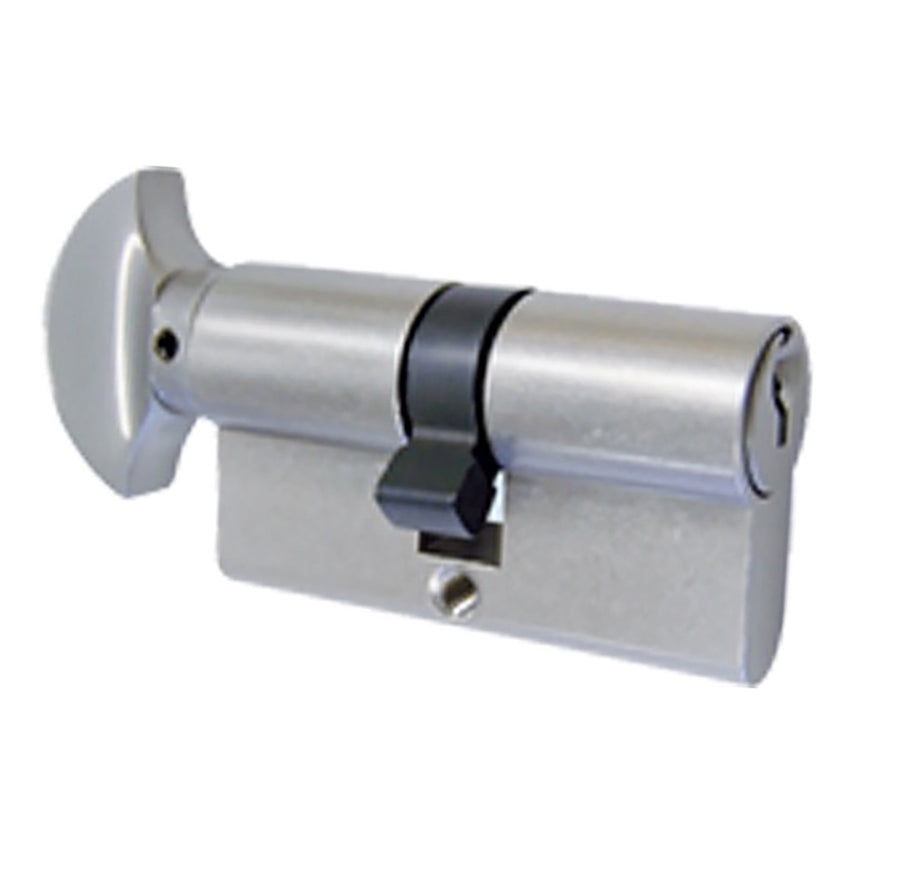 Ferco 40/40 PZ, 360 Degree Cylinder. Key and Thumbturn - Satin Nickel - Ferco 40/40 PZ, 360 Degree Cylinder. Key and Thumbturn - Satin Nickel