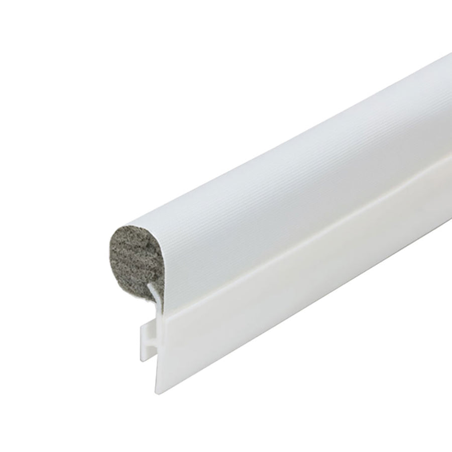 Fenseal Offset Foam Bulb Weatherstrip .190 x .400 - White - Fenseal Offset Foam Bulb Weatherstrip .190 x .400 - White