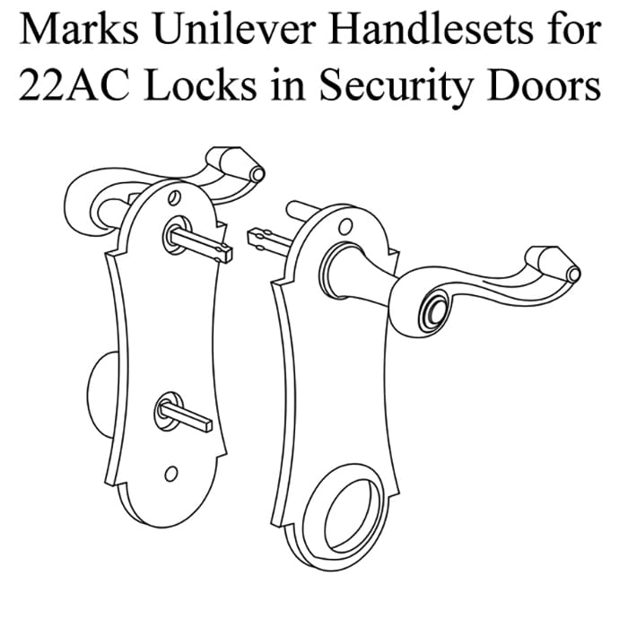 Marks Unilever Lock Plate Assembly with Levers Attached - Marks Unilever Lock Plate Assembly with Levers Attached