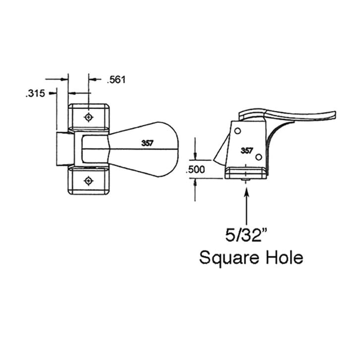 Inside Storm Door Handle Only - Inside Storm Door Handle Only