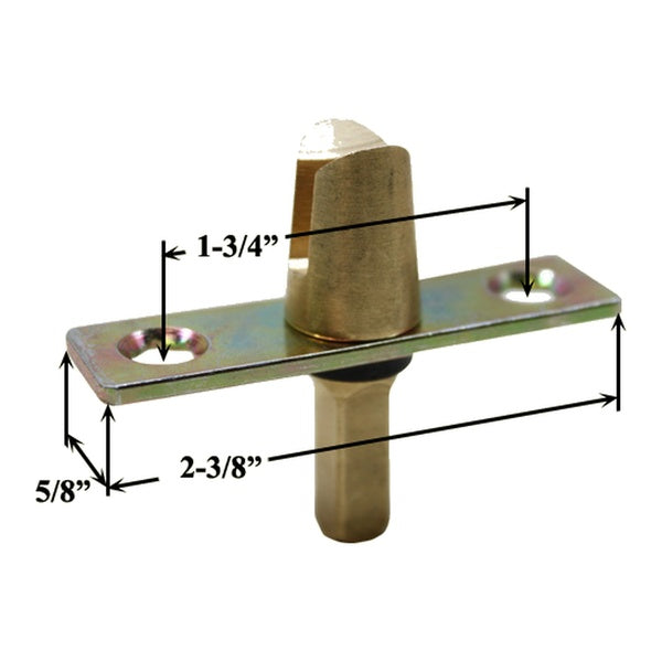 Fork Connector with Plate for Double French Casement Window - 3/4
