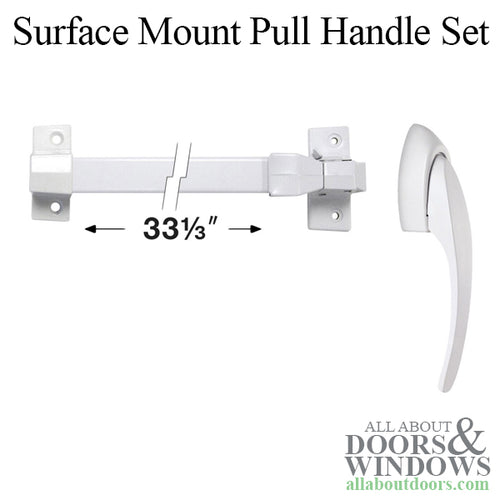 Storm Door Complete Push Bar Handle Set with Inside Touch Bar 33.5 Inch - Storm Door Complete Push Bar Handle Set with Inside Touch Bar 33.5 Inch