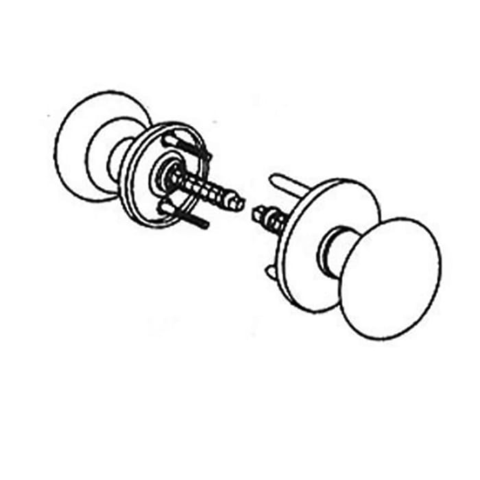 Marks Door Knob Pair For Security Doors Fits 22Ac Mortise Locks Security Knobs - Marks Door Knob Pair For Security Doors Fits 22Ac Mortise Locks Security Knobs