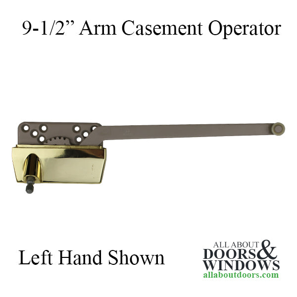 Surface Mount Casement Operator, Choose Handing - Bronze, 9-1/2