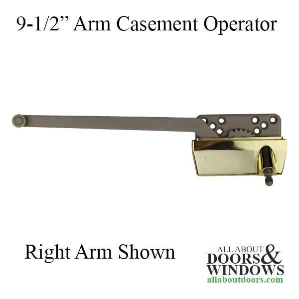 Surface Mount Casement Operator, Choose Handing - Bronze, 9-1/2