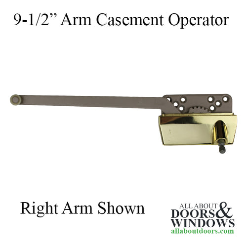 Surface Mount Casement Operator, Choose Handing - Bronze, 9-1/2