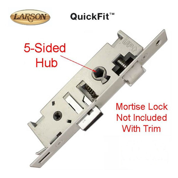 Larson QuickFit Handle for Storm Doors, 5-Sided Spindle - Modern, Straight - Larson QuickFit Handle for Storm Doors, 5-Sided Spindle - Modern, Straight