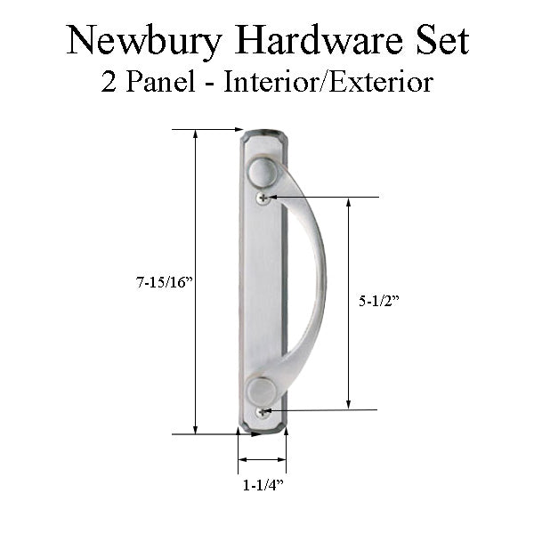 Andersen Newbury Door Handle For Two Panel Sliding Door Satin Nickel - Andersen Newbury Door Handle For Two Panel Sliding Door Satin Nickel