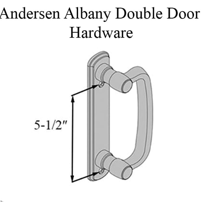 Andersen Sliding Door Handle With Hardware Andersen Albany Double Door Pulls - Andersen Sliding Door Handle With Hardware Andersen Albany Double Door Pulls