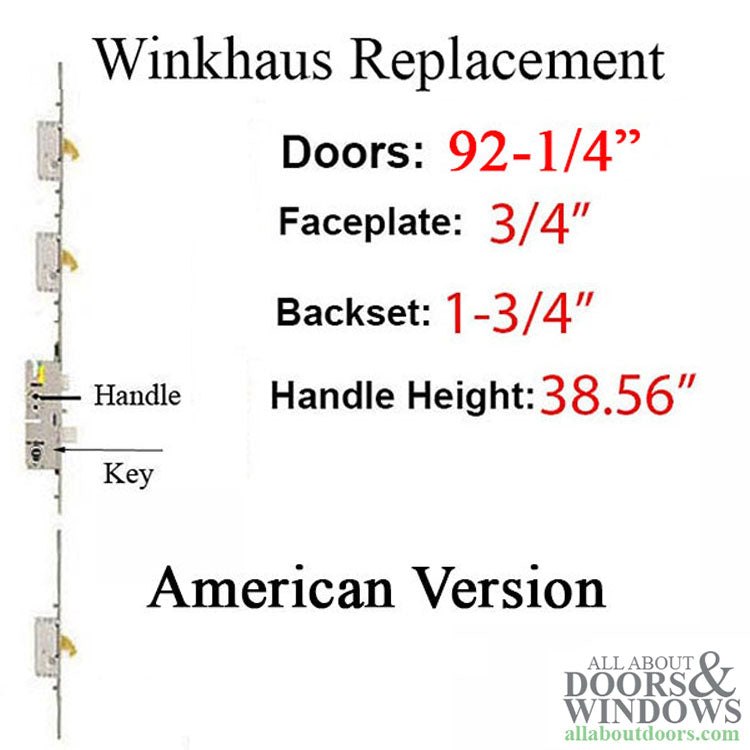 20mm Winkhaus OML Replacement 45/92 P2000 92-1/2