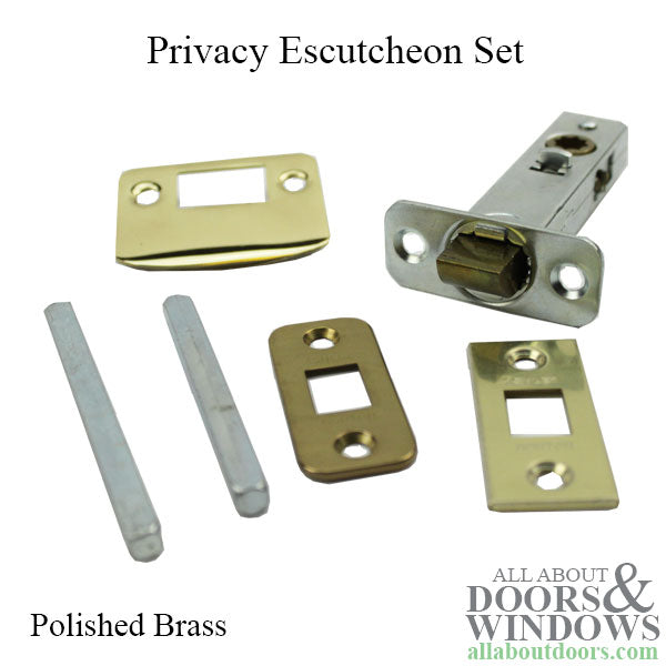 Ashley Norton - Privacy Escutcheon Set - Polished Brass - Ashley Norton - Privacy Escutcheon Set - Polished Brass